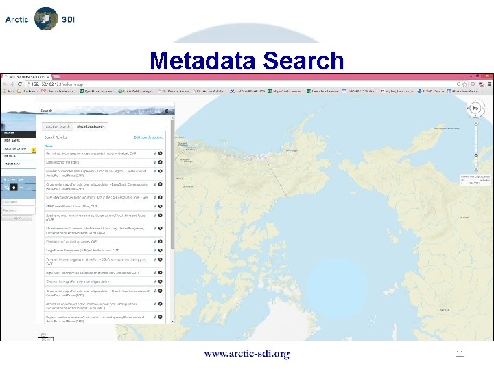 Metadata Search Name Organisation or logo 11 
