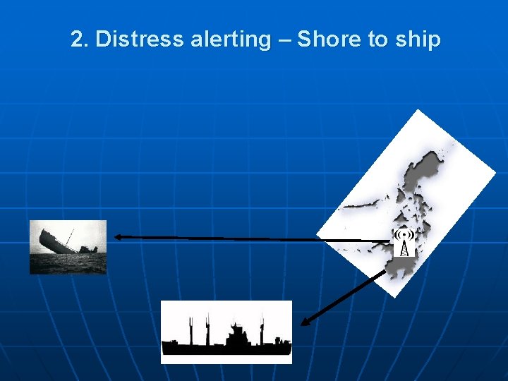 2. Distress alerting – Shore to ship 