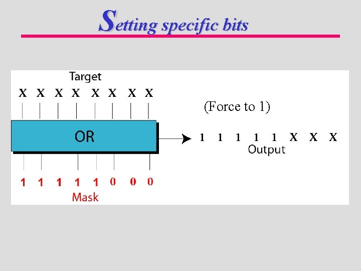 Setting specific bits (Force to 1) 