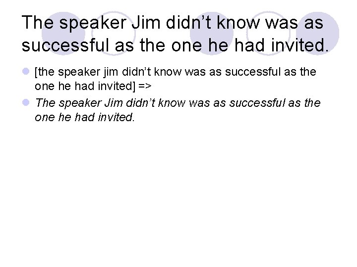 The speaker Jim didn’t know was as successful as the one he had invited.