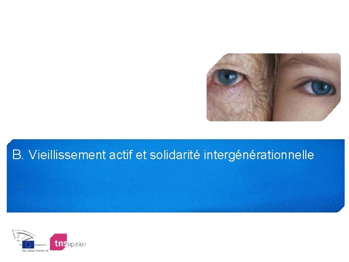 B. Vieillissement actif et solidarité intergénérationnelle 