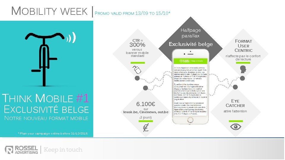 MOBILITY WEEK | )) ) PROMO VALID FROM 13/09 TO 15/10* Halfpage parallax CTR