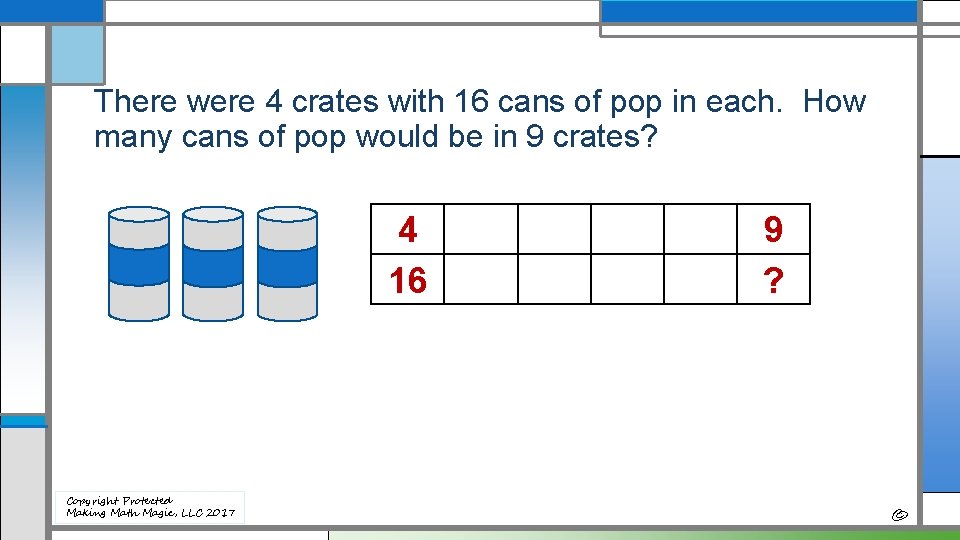 There were 4 crates with 16 cans of pop in each. How many cans