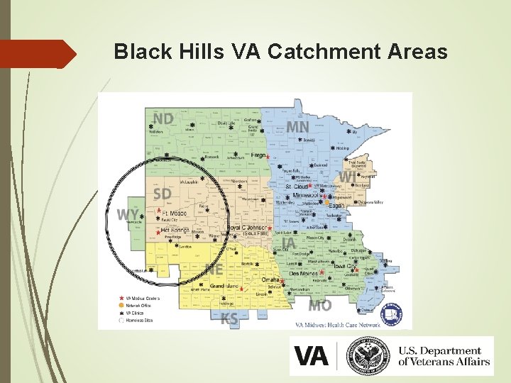 Black Hills VA Catchment Areas 