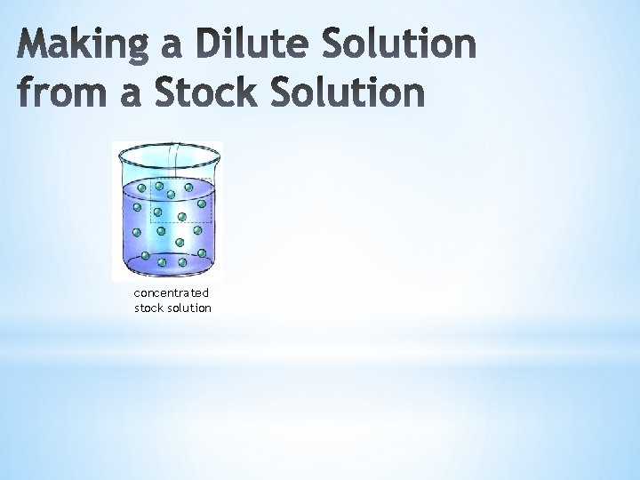 concentrated stock solution 