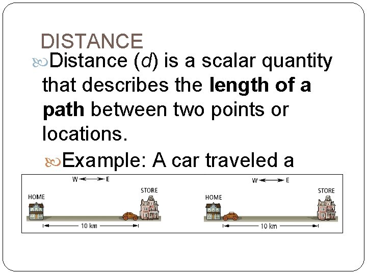 Motion Many words are used when describing motion