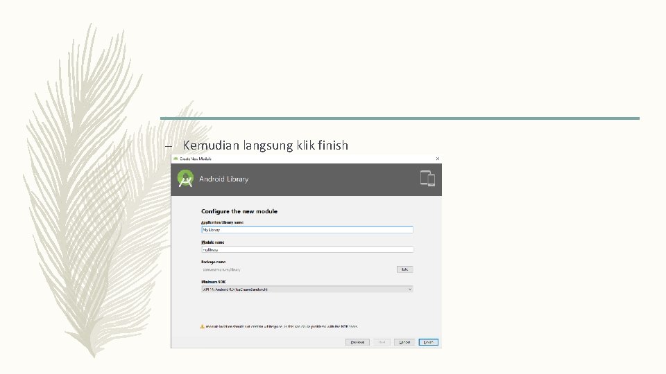 – Kemudian langsung klik finish 