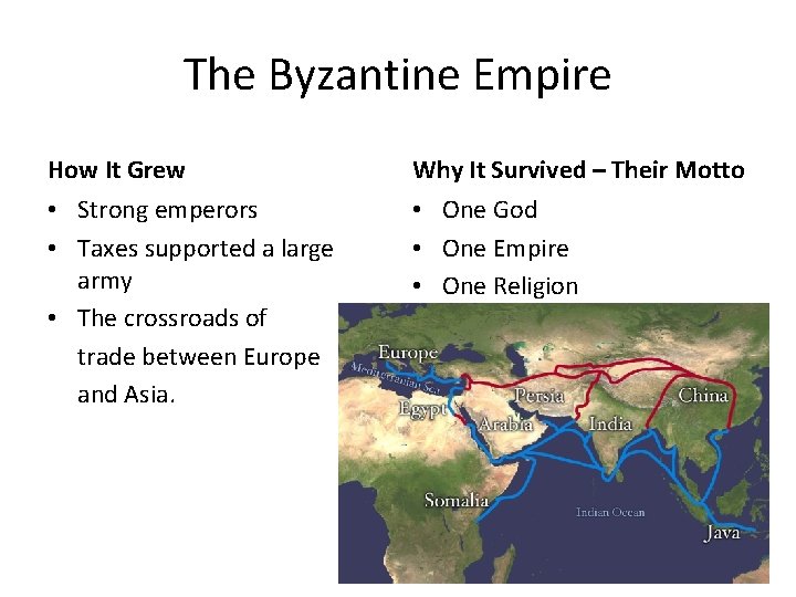 The Byzantine Empire How It Grew Why It Survived – Their Motto • Strong
