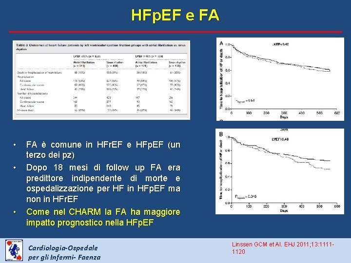 HFp. EF e FA • • • FA è comune in HFr. EF e