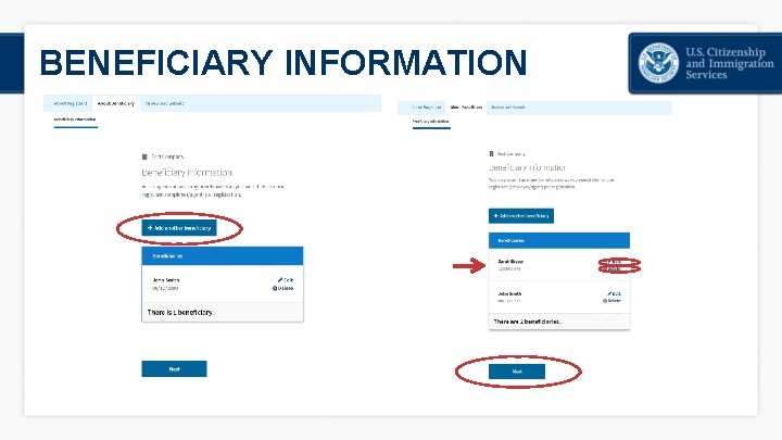 BENEFICIARY INFORMATION 