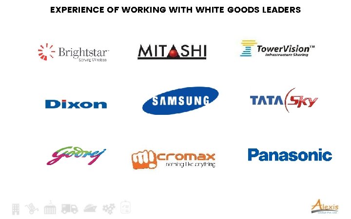 EXPERIENCE OF WORKING WITH WHITE GOODS LEADERS 