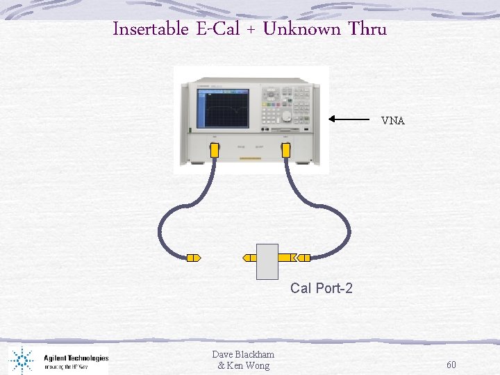 Insertable E-Cal + Unknown Thru VNA Cal Port-2 Dave Blackham & Ken Wong 60