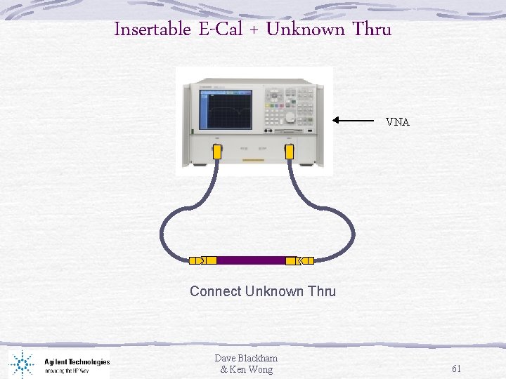 Insertable E-Cal + Unknown Thru VNA Connect Unknown Thru Dave Blackham & Ken Wong
