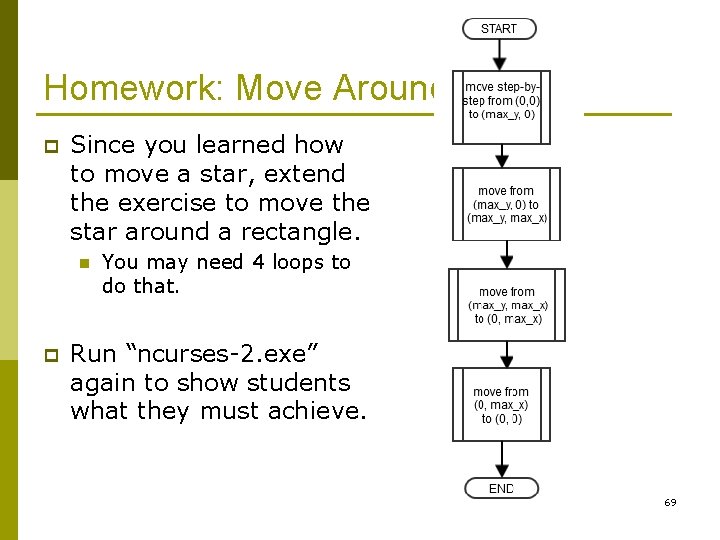 Homework: Move Around p Since you learned how to move a star, extend the Homework: Move Around p Since you learned how to move a star, extend the