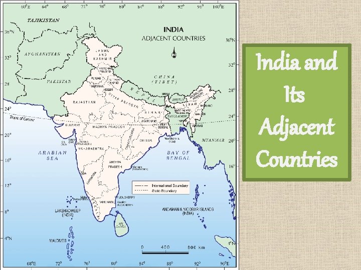 India and Its Adjacent Countries 