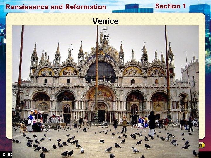 Renaissance and Reformation Venice Section 1 