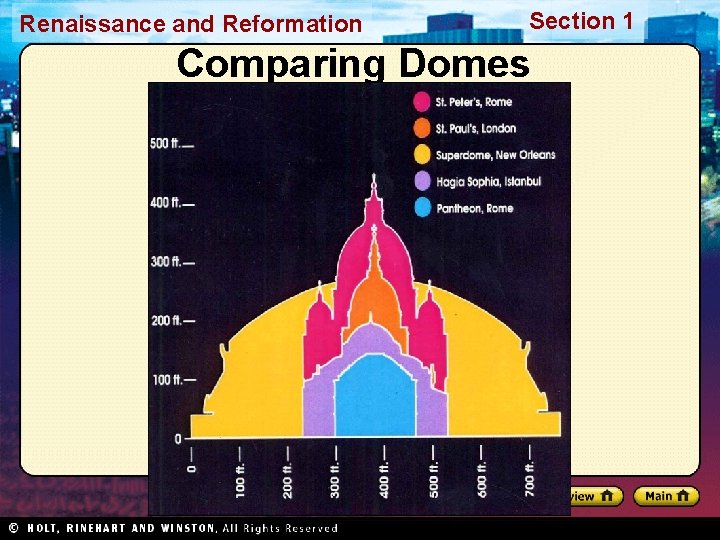 Renaissance and Reformation Section 1 Comparing Domes 