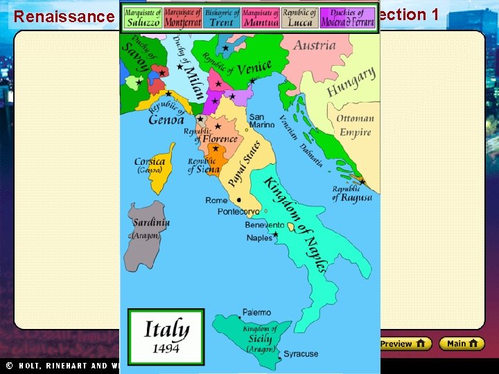 Renaissance and Reformation Section 1 