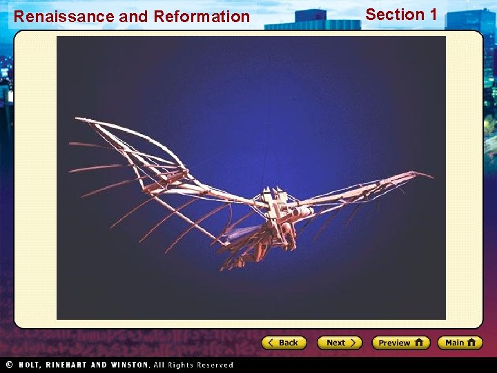 Renaissance and Reformation Section 1 