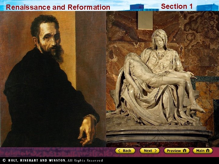 Renaissance and Reformation Section 1 
