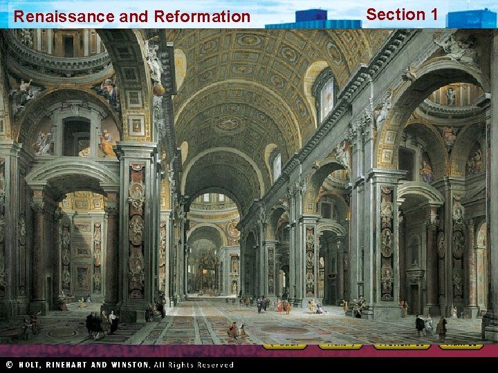 Renaissance and Reformation Section 1 