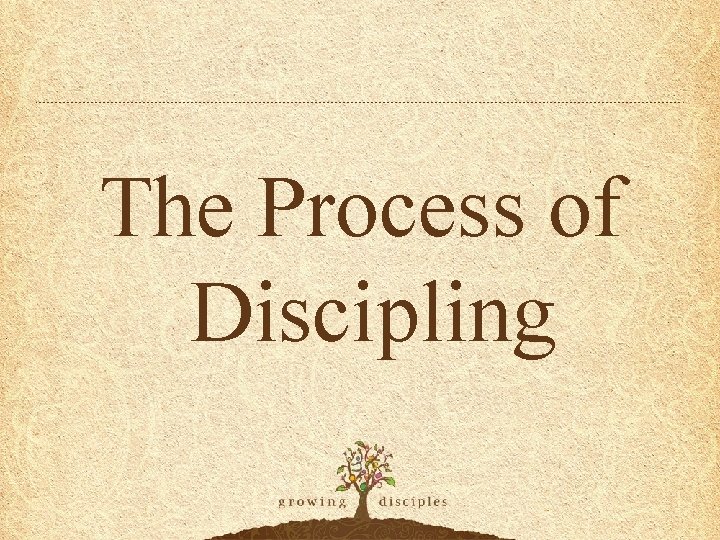 The Process of Discipling 