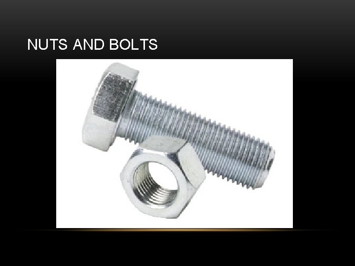 NUTS AND BOLTS 