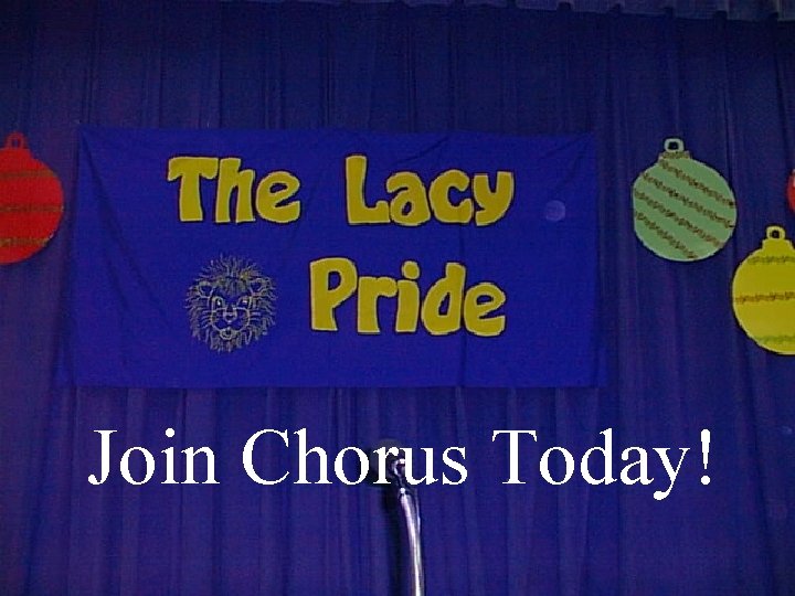 Join Chorus Today! 