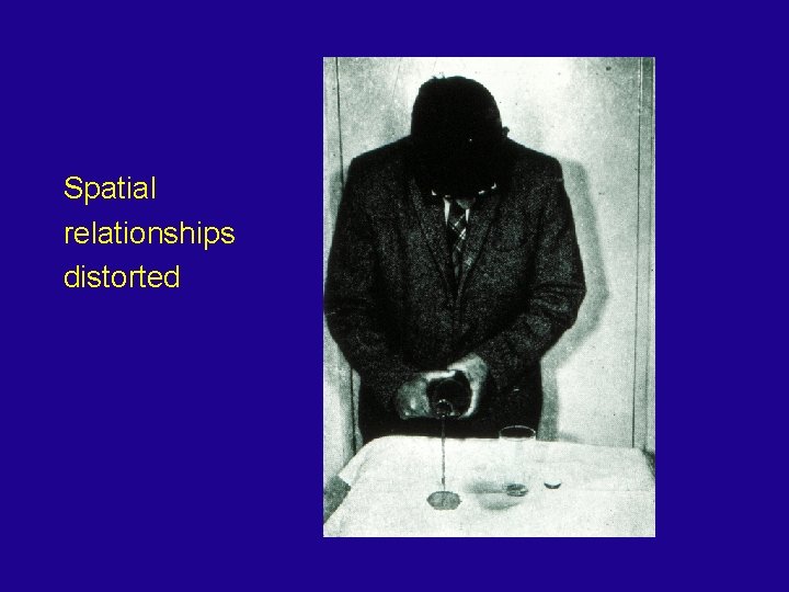 Spatial relationships distorted 