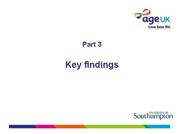 Part 3 Key findings 