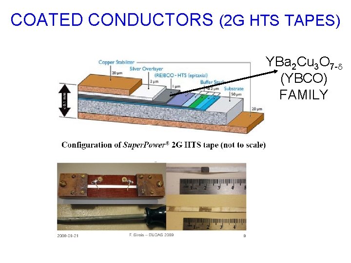 COATED CONDUCTORS (2 G HTS TAPES) YBa 2 Cu 3 O 7 -d (YBCO)