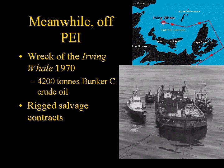 Meanwhile, off PEI • Wreck of the Irving Whale 1970 – 4200 tonnes Bunker