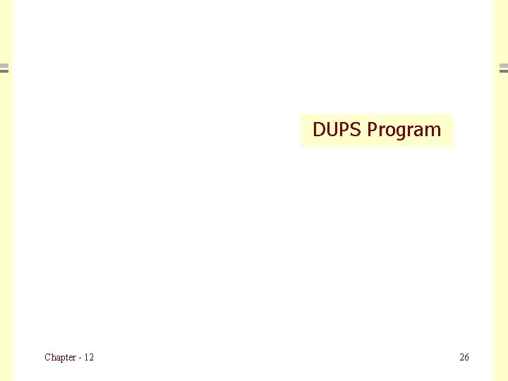 DUPS Program Chapter - 12 26 