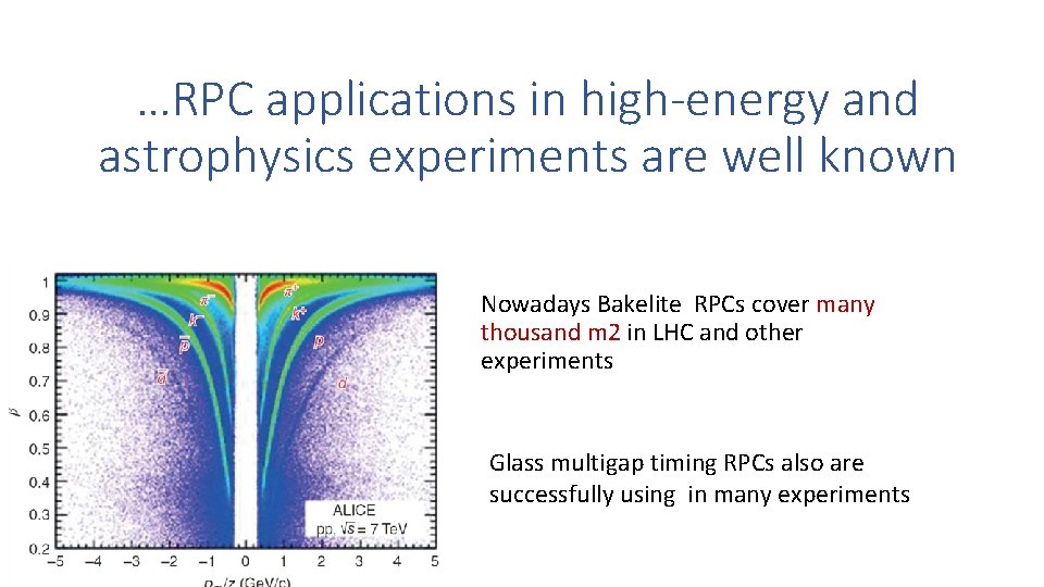 …RPC applications in high-energy and astrophysics experiments are well known Nowadays Bakelite RPCs cover