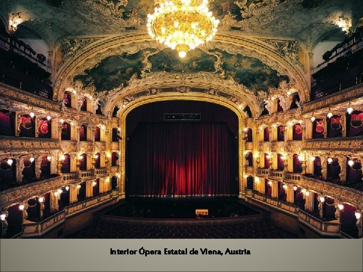 Interior Ópera Estatal de Viena, Austria 