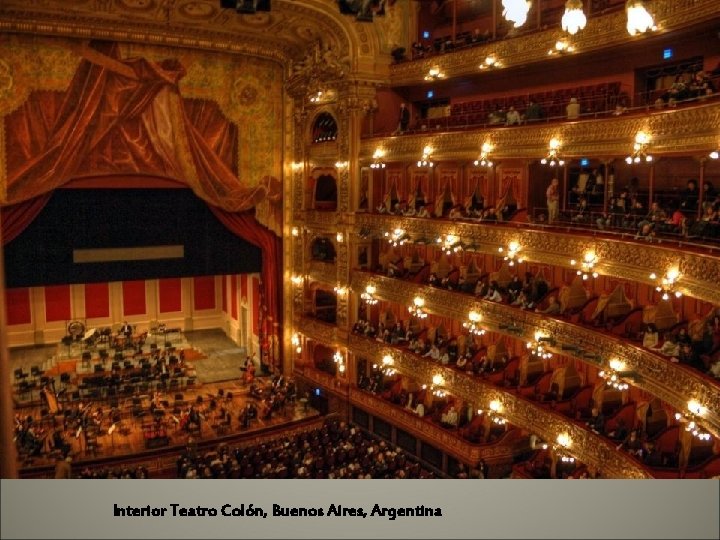 Interior Teatro Colón, Buenos Aires, Argentina 