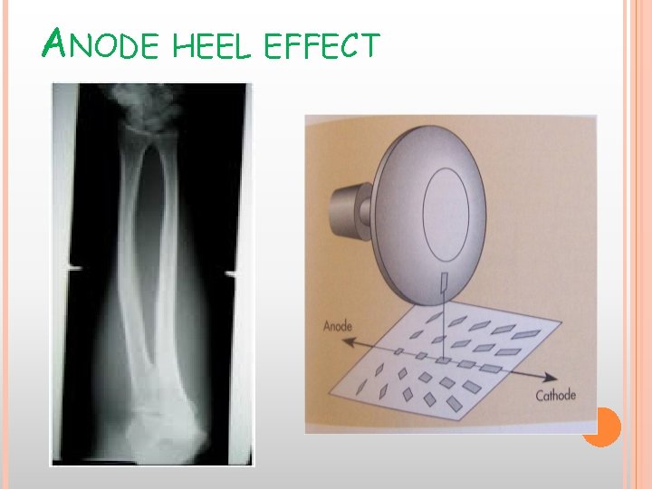 ANODE HEEL EFFECT ANODE HEEL EFFECT