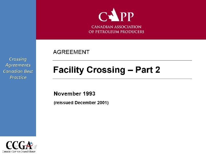 Crossing Agreements Canadian Best Practice 