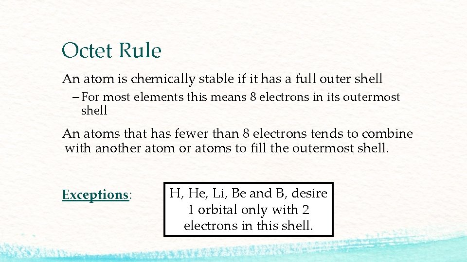 Molecules Chapter 2 The Material World Bonds Octet Image 3 