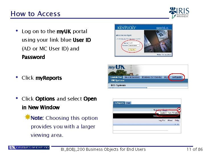How to Access • Log on to the my. UK portal using your link