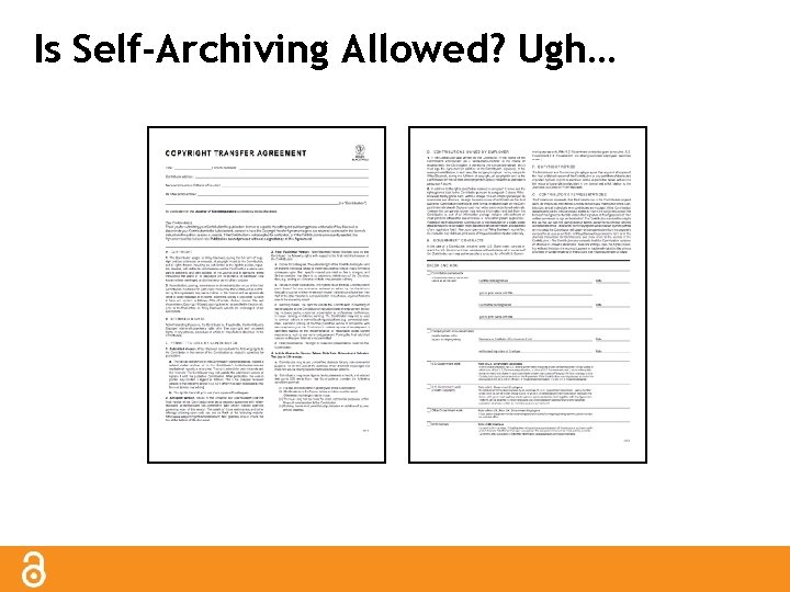 Is Self-Archiving Allowed? Ugh… 