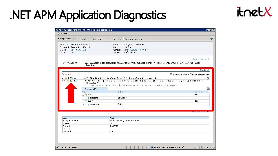 . NET APM Application Diagnostics 