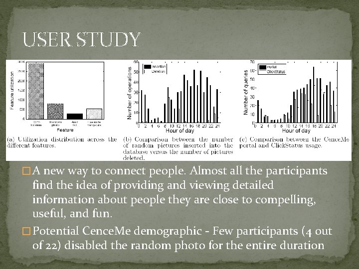 USER STUDY � A new way to connect people. Almost all the participants find