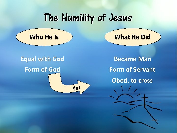 The Humility of Jesus Who He Is What He Did Equal with God Became