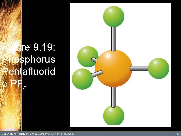 Figure 9. 19: Phosphorus Pentafluorid e PF 5 Copyright © Houghton Mifflin Company. All Figure 9. 19: Phosphorus Pentafluorid e PF 5 Copyright © Houghton Mifflin Company. All