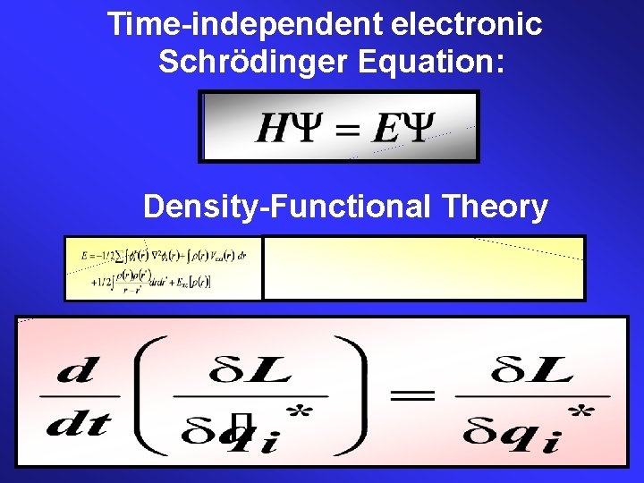 Time-independent electronic Schrödinger Equation: Density-Functional Theory 