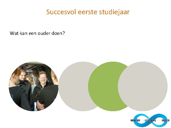 Succesvol eerste studiejaar Wat kan een ouder doen? 