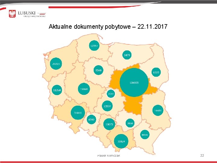 Aktualne dokumenty pobytowe – 22. 11. 2017 Paweł Klimczak 22 