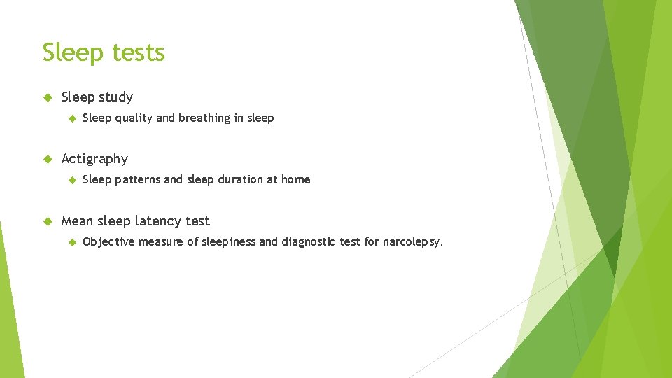 Sleep tests Sleep study Actigraphy Sleep quality and breathing in sleep Sleep patterns and