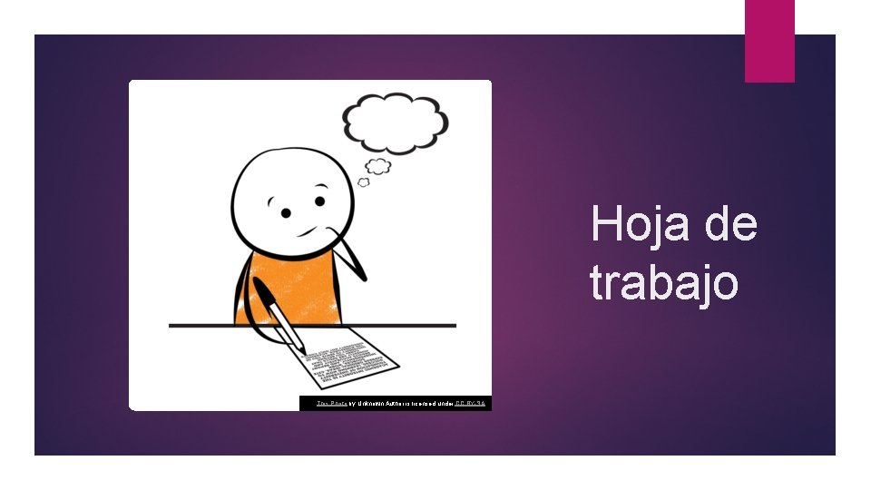 Hoja de trabajo This Photo by Unknown Author is licensed under CC BY-SA 